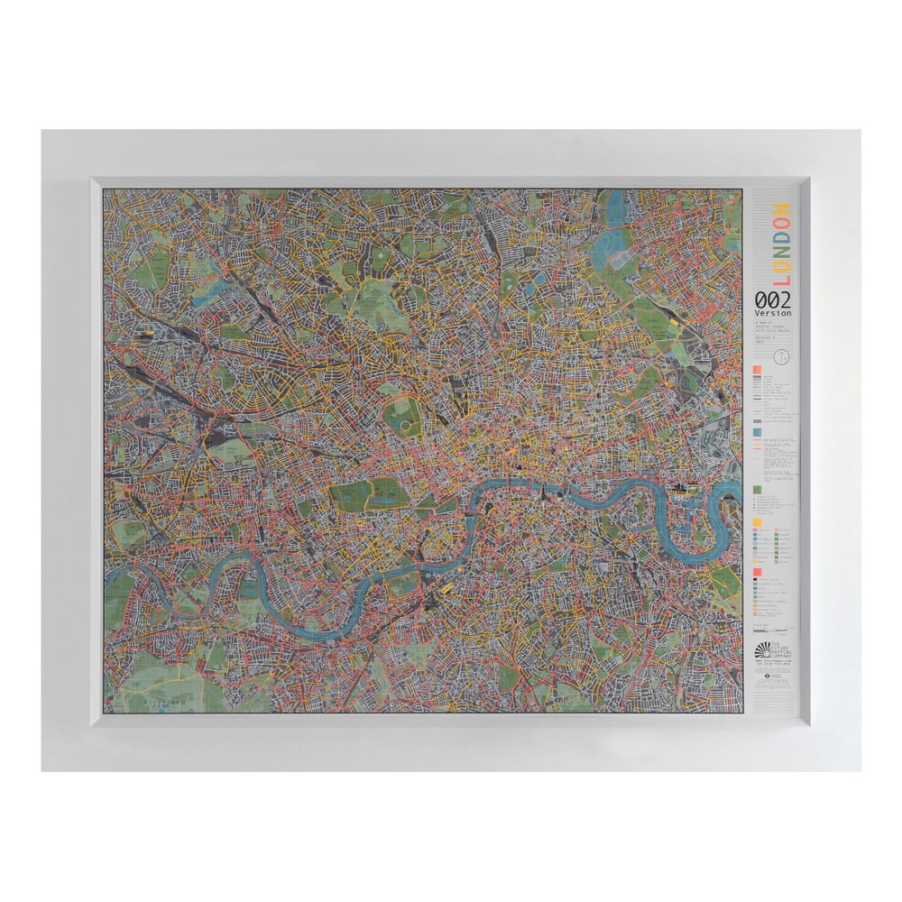 Mapa Londýna The Future Mapping Company Street map, 130 x 100 cm