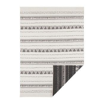 Covor reversibil adecvat interior/exterior bougari bahamas, 160 x 230 cm, negru-crem