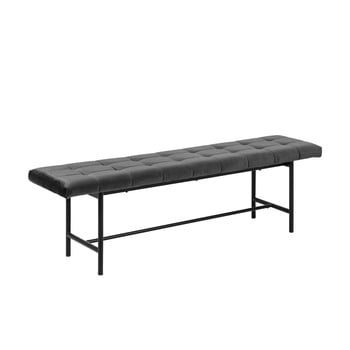 Bancă interstil sigfrid, lungime 160 cm, gri