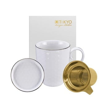 Set pentru ceai Tokyo Design Studio Nippon Star, 380 ml, alb