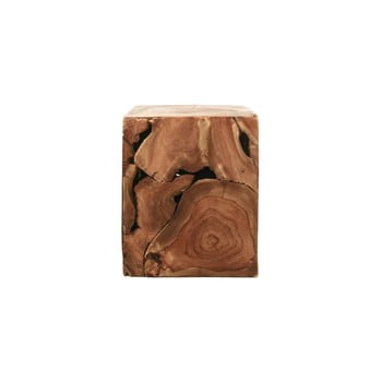 Măsuță din lemn de tec hsm collection cube, 25 x 30 cm