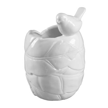 Vază din ceramică Mauro Ferretti Gufo Uccellino, înălțime 22 cm, alb imagine