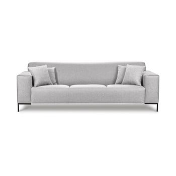 Canapea cu 3 locuri cosmopolitan design seville, gri deschis
