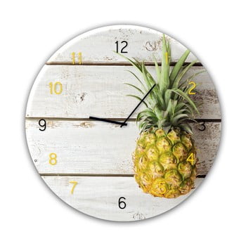 Ceas de perete styler glassclock pineapple, ⌀ 30 cm