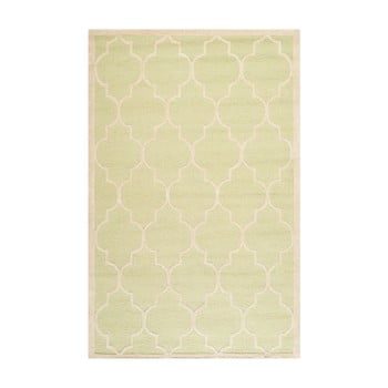Covor din lână safavieh everly, 243 x 152 cm, verde deschis