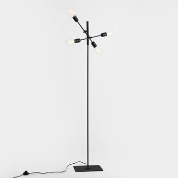 Lampadar cu 4 becuri custom form twigo, negru
