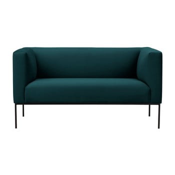 Canapea din catifea cu 2 locuri windsor & co sofas neptune, verde petrol