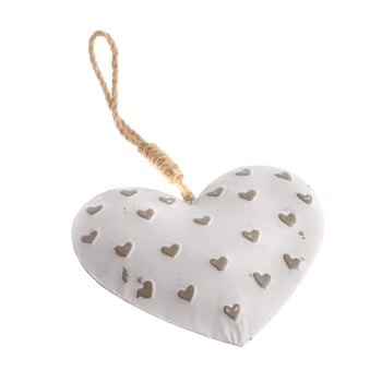 Decorațiune suspendată din metal în formă de inimă dakls easter heart