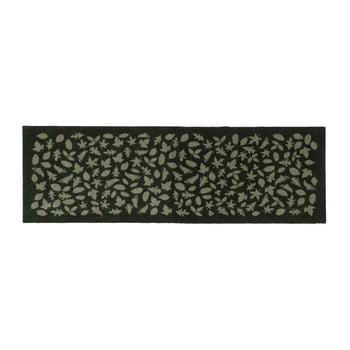 Covoraș intrare tica copenhagen leafes, 67 x 200 cm, verde închis