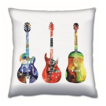 Pernă gravel guitars, 43 x 43 cm, cu umplutură