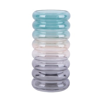Vază mică din sticlă pt living rings, înălțime 25 cm