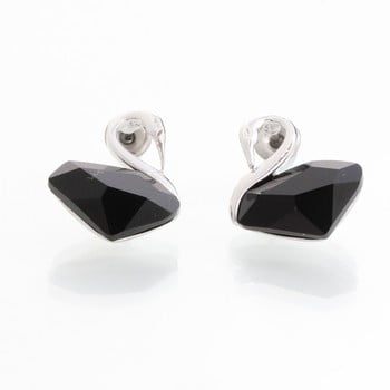 Cercei cu cristale swarovski laura bruni black swan