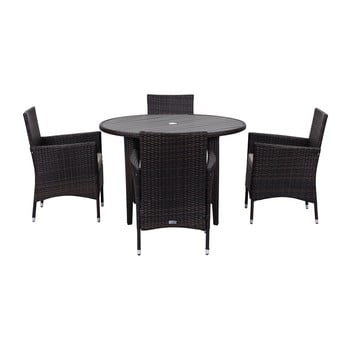 Set de mobilier pentru grădină safavieh malaga, negru