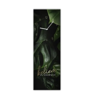 Ceas de perete styler glassclock believe, 20 x 60 cm