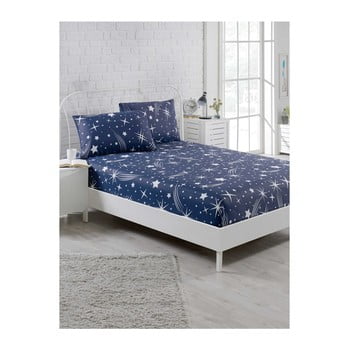 Set cearșaf elastic și față de pernă clementino starro, 160 x 200 cm