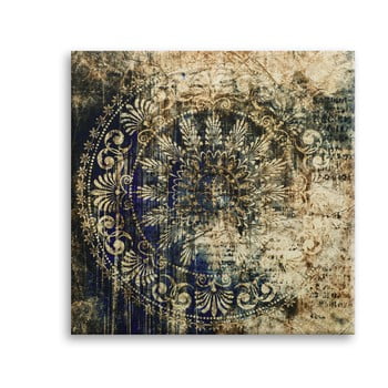 Tablou Styler Canvas Silver Uno Zambino, 65 x 65 cm