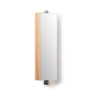 Dulap din lemn cu oglindă wireworks domain bamboo, 71 cm