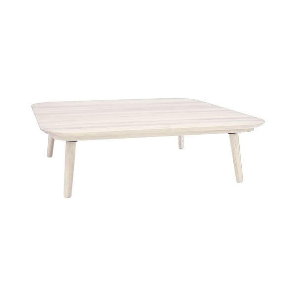 Bílý konferenční stolek z jasanového dřeva Ragaba Contrast Tetra, 110 x 110cm