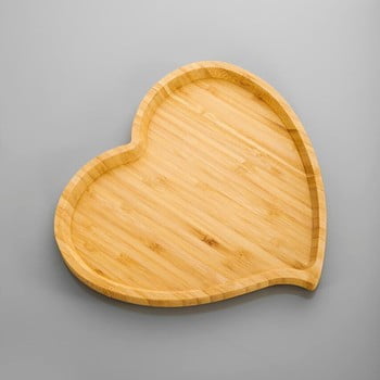 Platou servire din bambus bambum amor, 23 cm