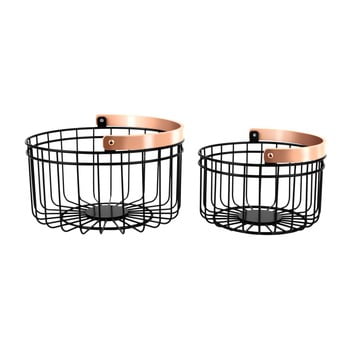 Set 2 coșuri pentru depozitare pt living accents