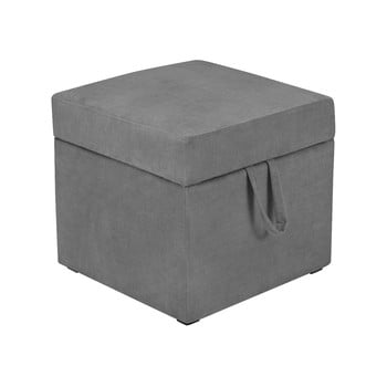 Taburet cu spațiu pentru depozitare kicoti cube, gri