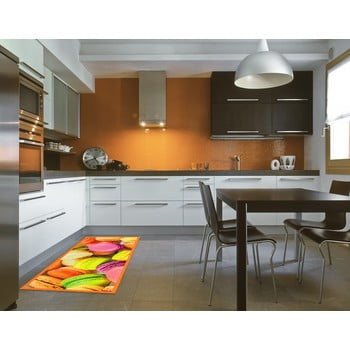 Covor pentru bucătărie foarte rezistent Floorita Macarons, 60 x 140 cm