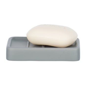 Săpunieră din ceramică wenko hexa, gri