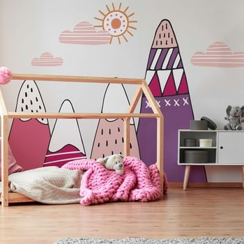 Autocolant ambiance scandinavian giant mountains bianka