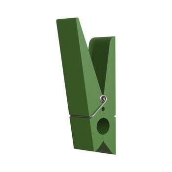 Cuier în formă de cârlig de rufe Swab, verde