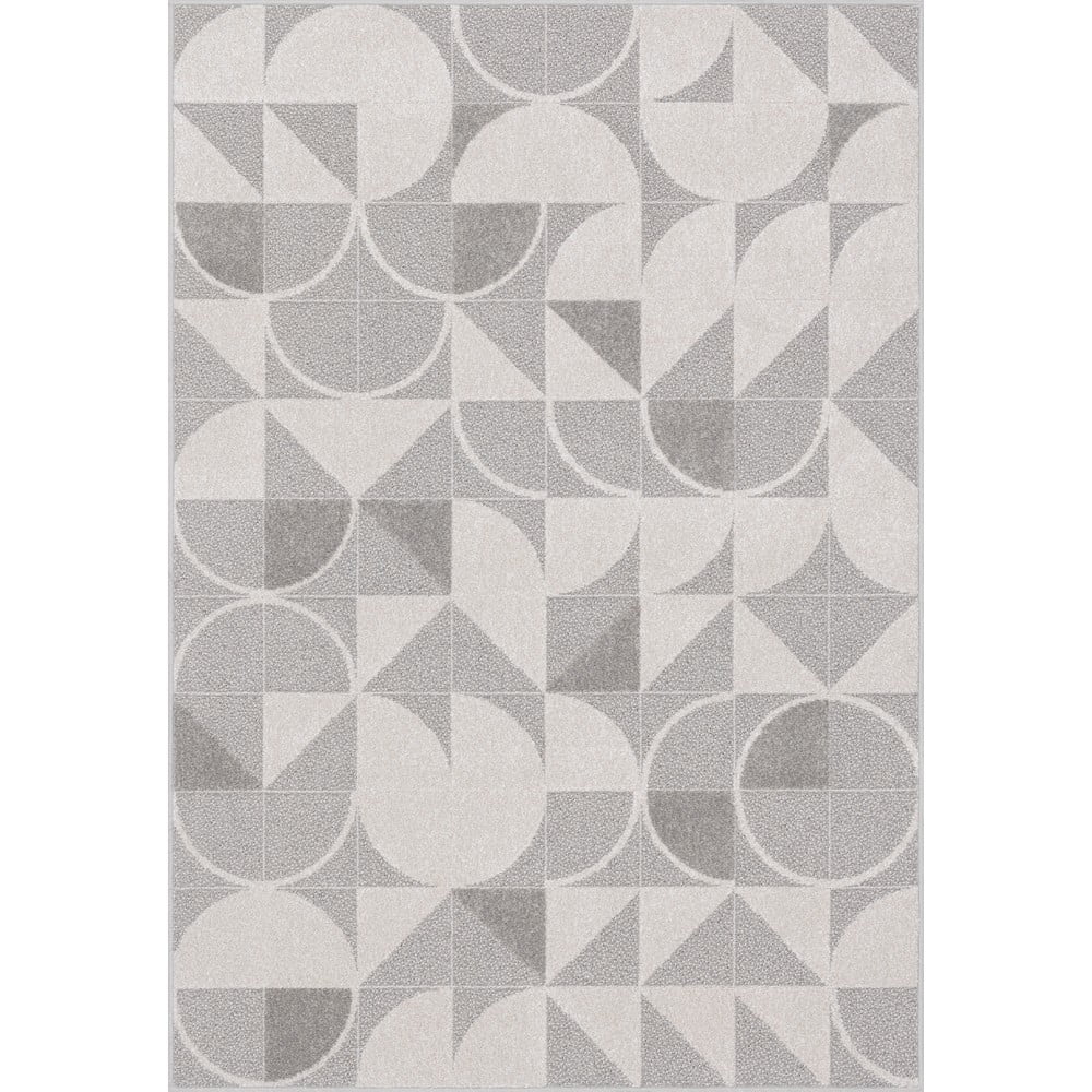 Šedo-krémový koberec 133x190 cm Lori – FD