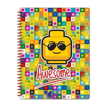 Caiet cu spirală lego® iconic awesome