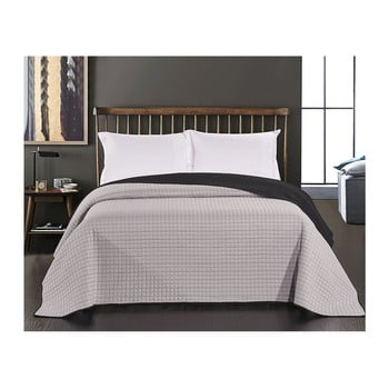 Cuvertură reversibilă din microfibră decoking decoking paul, 170 x 270 cm, gri negru