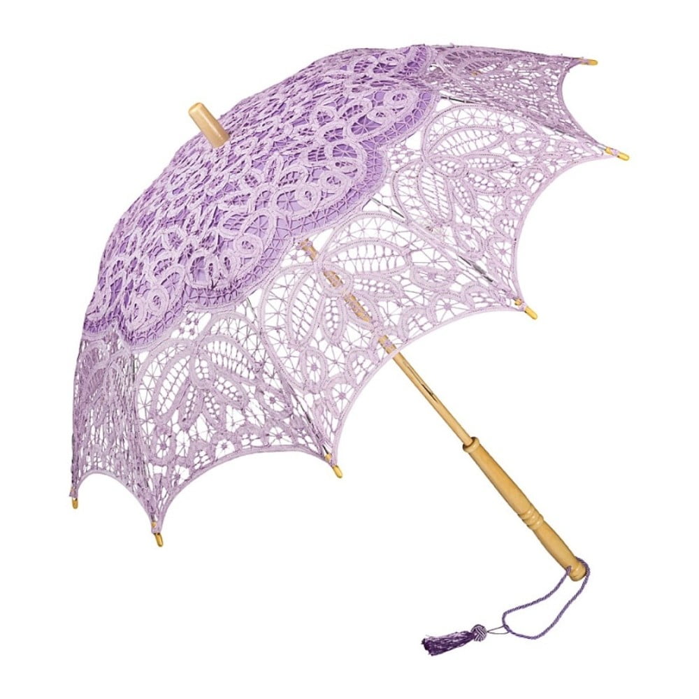 Fialový holový deštník Von Lilienfeld Lace Vivienne