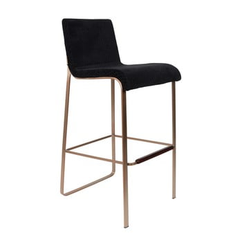 Scaun bar dutchbone fiore, înălțime 100 cm, negru