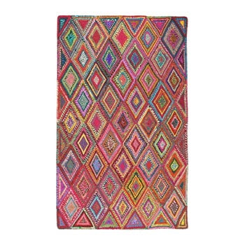 Covor din bumbac eco rugs whimsical geo, 80 x 150 cm