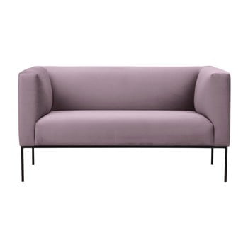 Canapea din catifea cu 2 locuri windsor & co sofas neptune, roz deschis