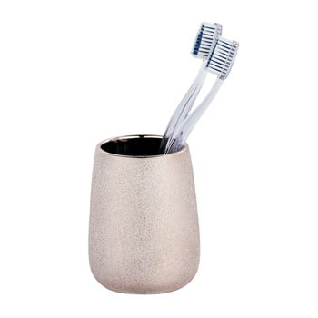 Recipient din ceramică pentru periuțele de dinți wenko glimma, roz