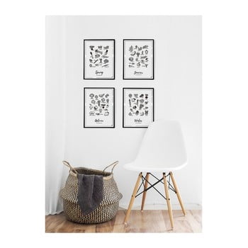 Poster Follygraph 4 Seasons Set, 21 x 30 cm