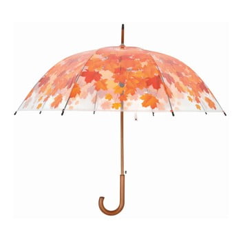 Umbrelă ambiance birdcage fall leaves, ⌀ 93 cm, transparent