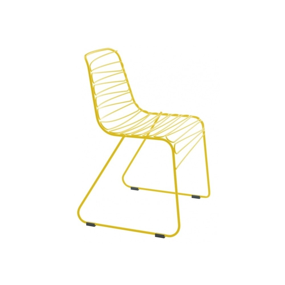 Žlutá jídelní židle Magis Flux