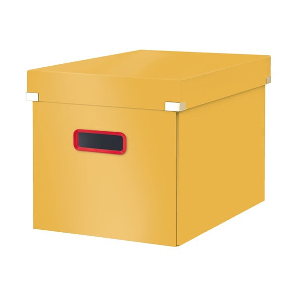 Žlutá úložná krabice Leitz Cosy Click & Store, délka 32 cm