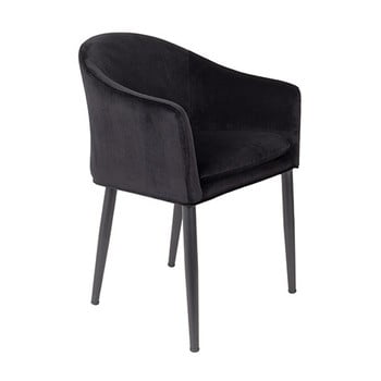Fotoliu white label catelyn, negru