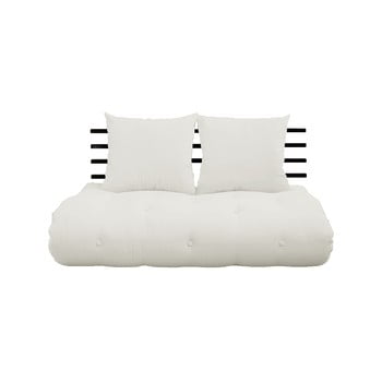 Canapea extensibilă karup design shin sano black/natural, bej