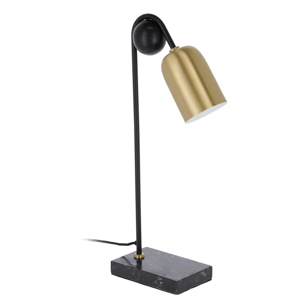 Stolní lampa v černo-zlaté barvě (výška 60 cm) Natsumi – Kave Home