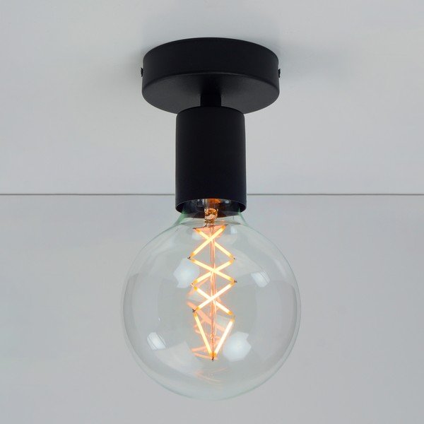 Černé stropní svítidlo Bulb Attack Cero