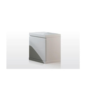 Noptieră vipack lara white, lățime 44 cm, alb