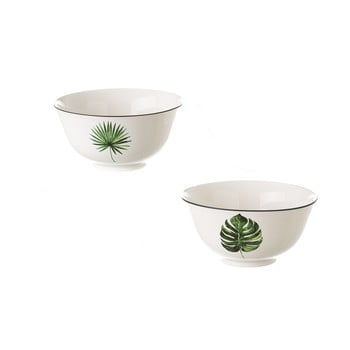 Set 2 boluri din ceramică unimasa tropic