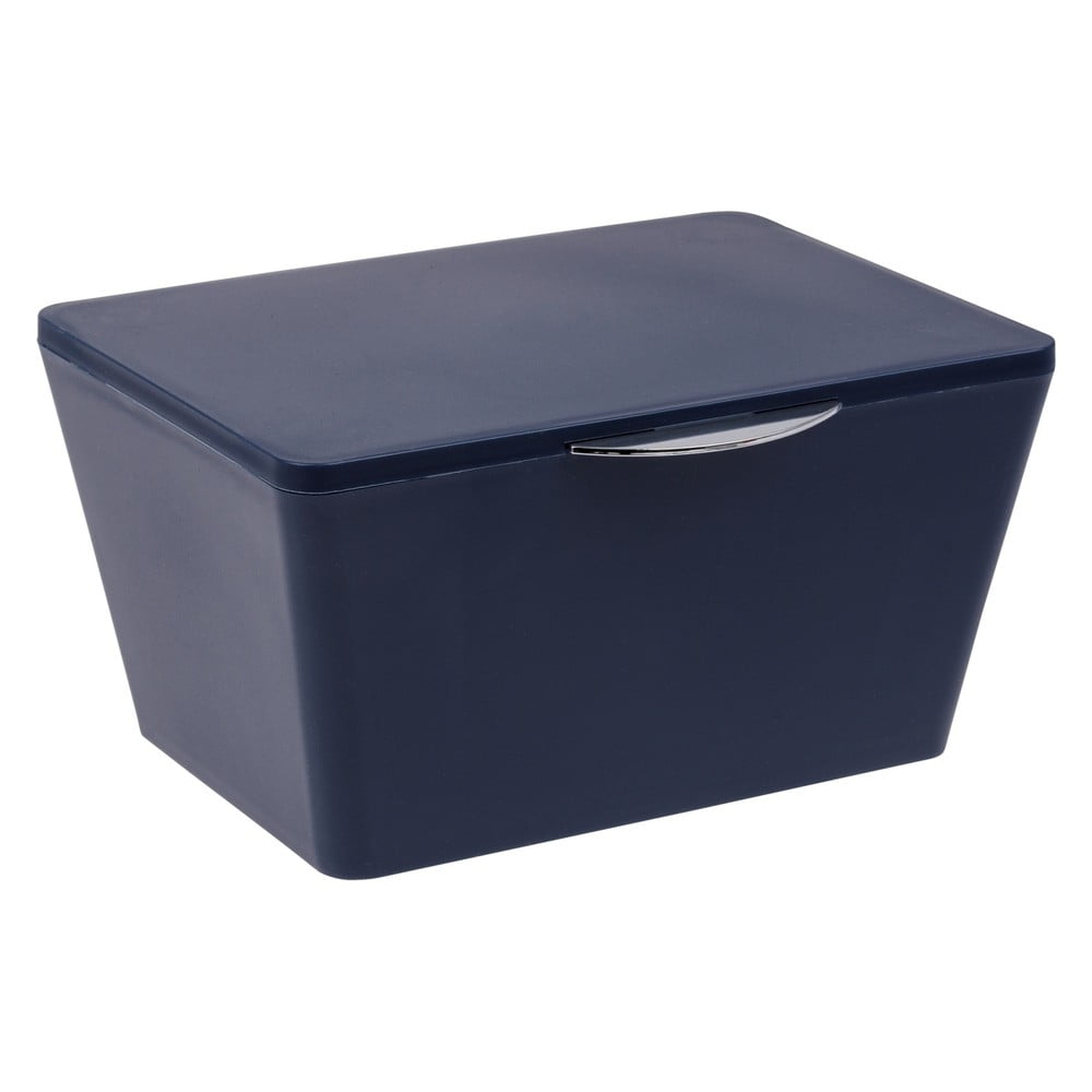 Tmavě modrý koupelnový box Wenko Brasil