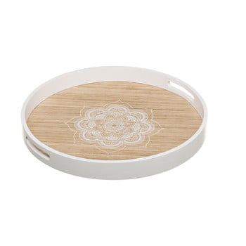 Tavă unimasa, ⌀ 38 cm, alb-natural