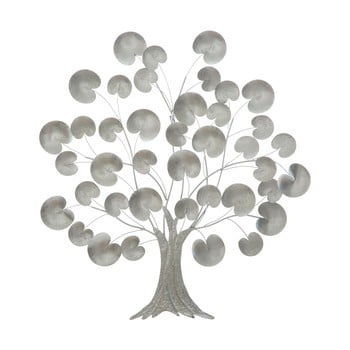 Decorațiune de perete mauro ferretti, ø 87,5 cm, argintiu